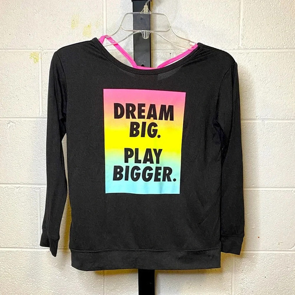 Xersion Girls Athletic Tee Long Sleeve sz M10/12 - Picture 1 of 5